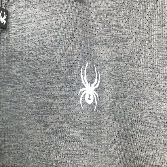 Spyder Active Gray Performance Athletic Short Sleeve Shirt- New Without Tags - Picture 9 of 10
